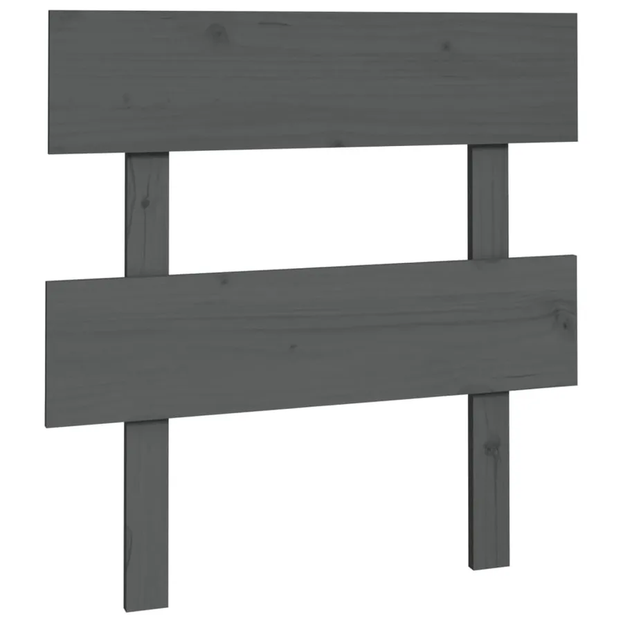 Tête de lit Gris 93,5x3x81 cm Bois massif de pin - 2