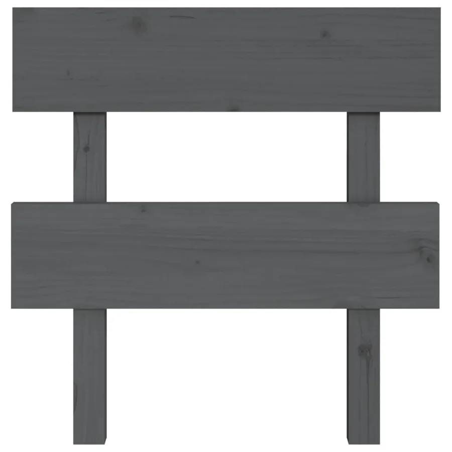 Tête de lit Gris 93,5x3x81 cm Bois massif de pin - 3