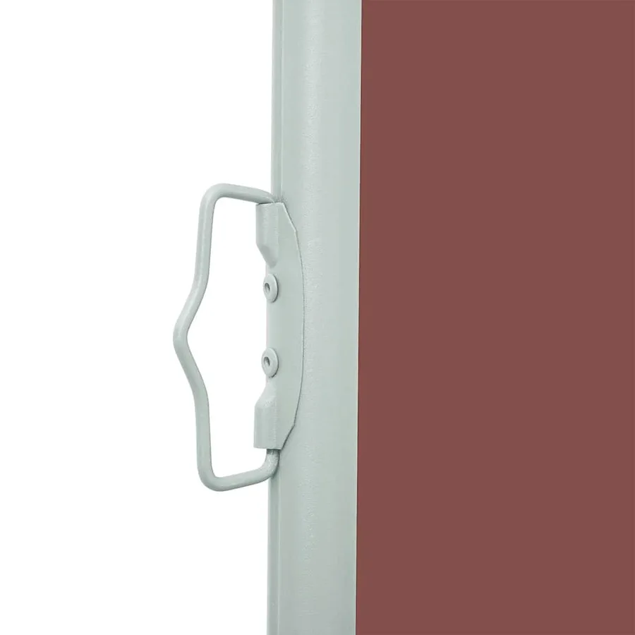 Auvent latéral rétractable de patio 100x500 cm Marron - 11