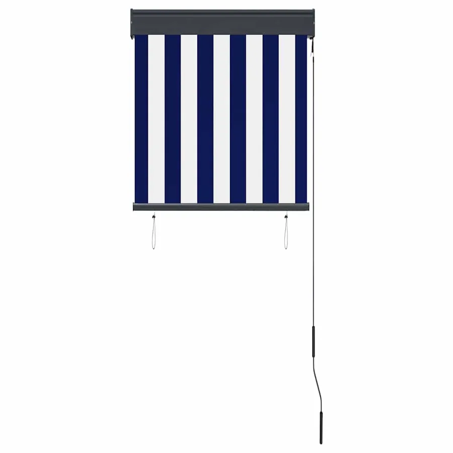 Store roulant d'extérieur 60x250 cm Bleu et blanc - 3