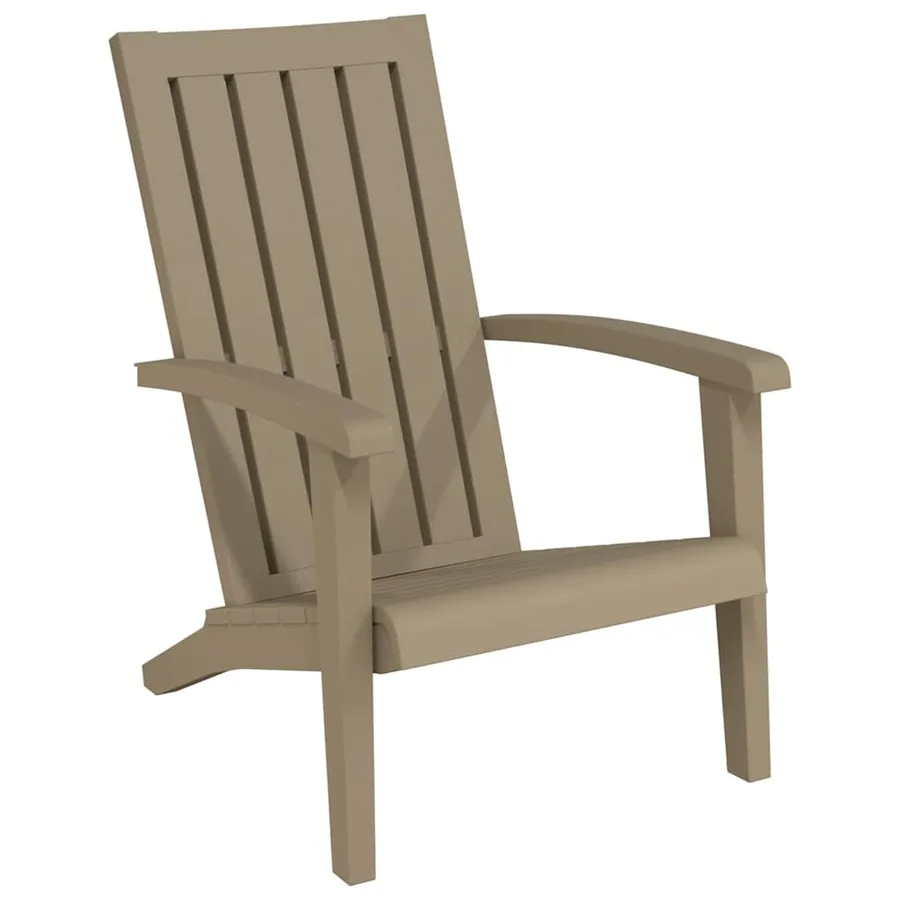Chaises de jardin Adirondack lot de 2 marron clair PP - 3