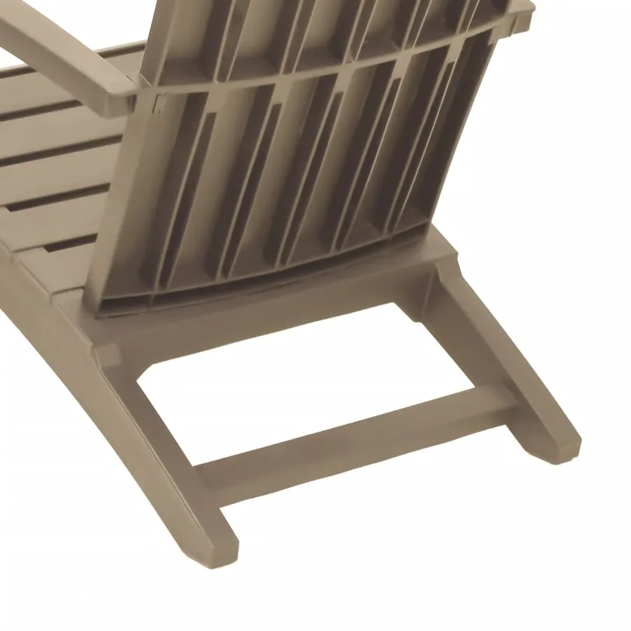 Chaises de jardin Adirondack lot de 2 marron clair PP - 8