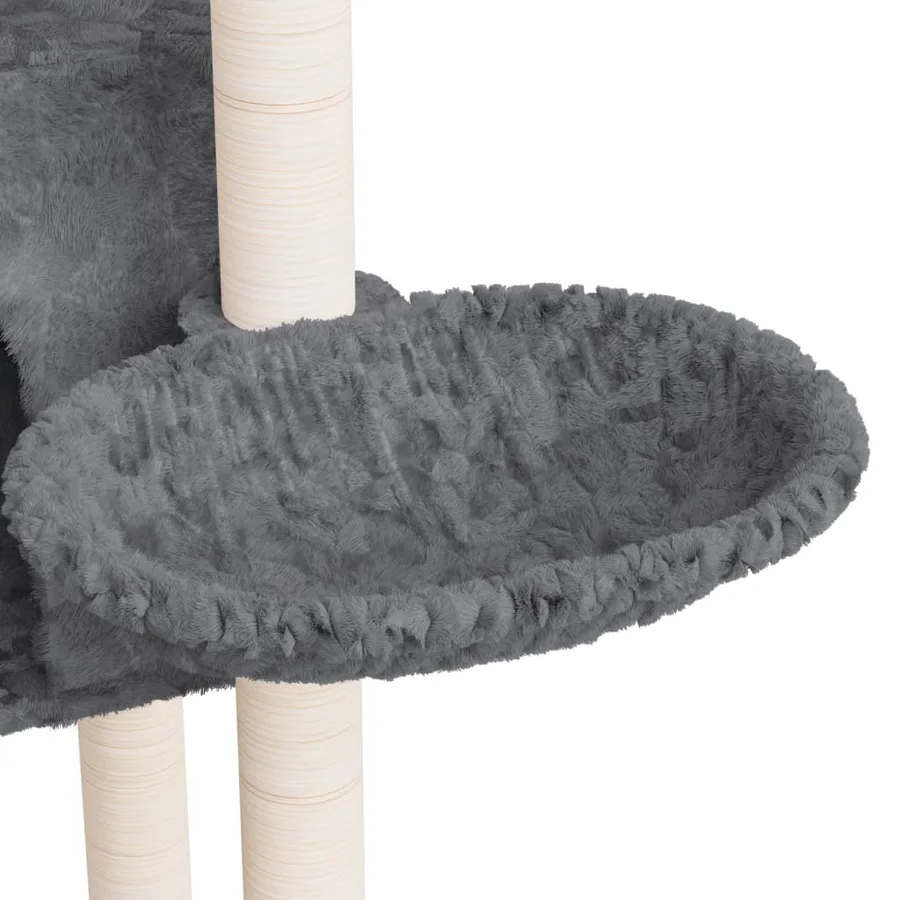 Arbre à chat avec griffoirs en sisal Gris foncé 108,5 cm - 7
