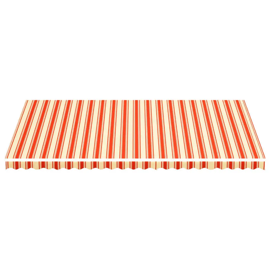 Tissu de remplacement pour auvent jaune et orange 6x3,5 m polyester - 3