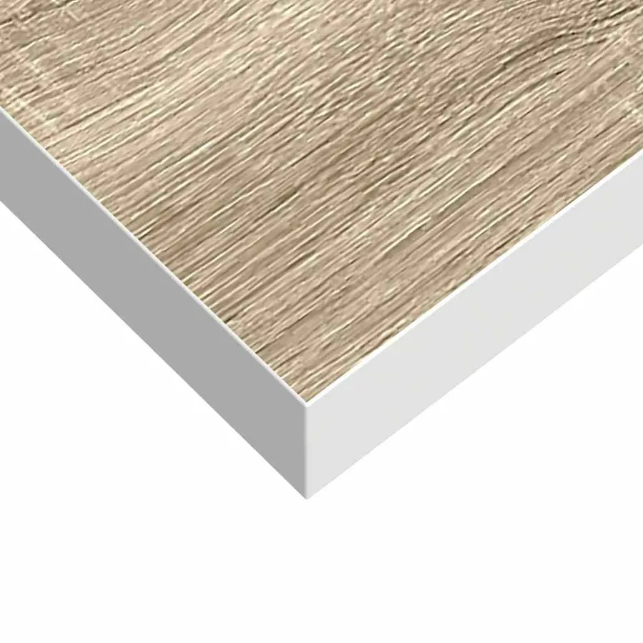 Étagères murales 4 pcs Chêne et blanc 23x23,5x3,8 cm MDF - 12