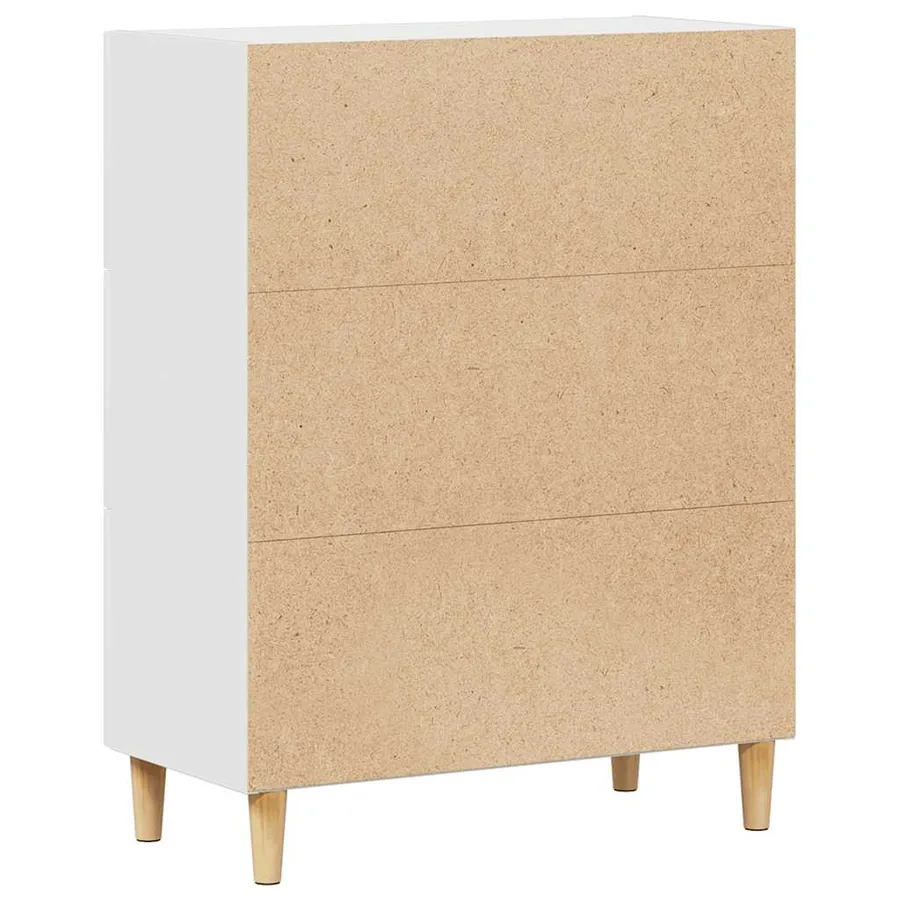 Buffet Blanc 69,5x34x90 cm Bois d'ingénierie - 7