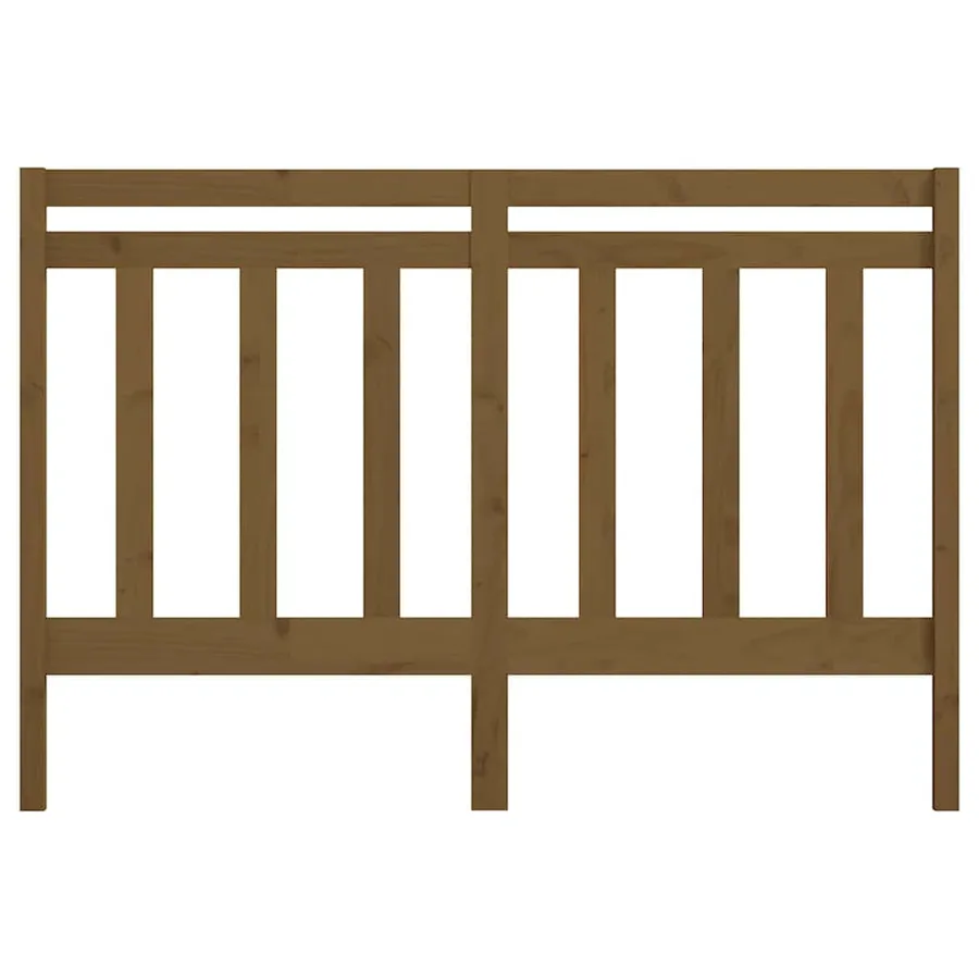 Tête de lit Marron miel 166x4x100 cm Bois massif de pin - 4