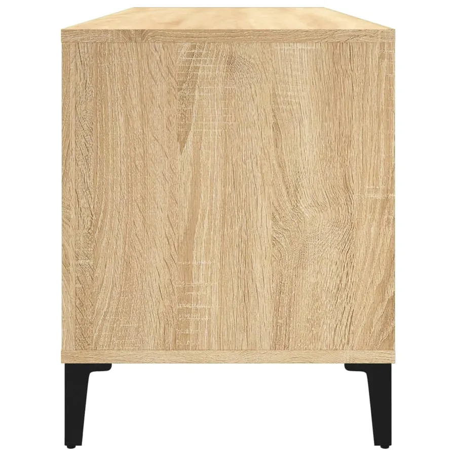 Armoire à disques chêne sonoma 100x38x48 cm bois d'ingénierie - 6