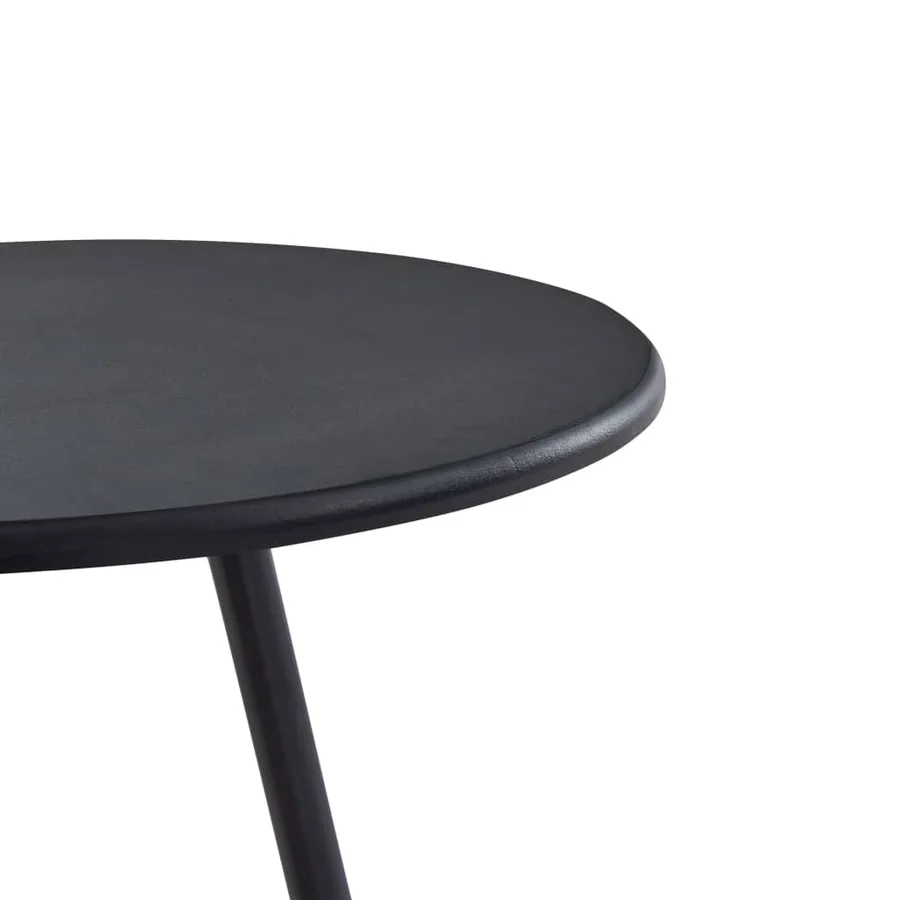 Table de bar Noir 60x107,5 cm MDF - 3