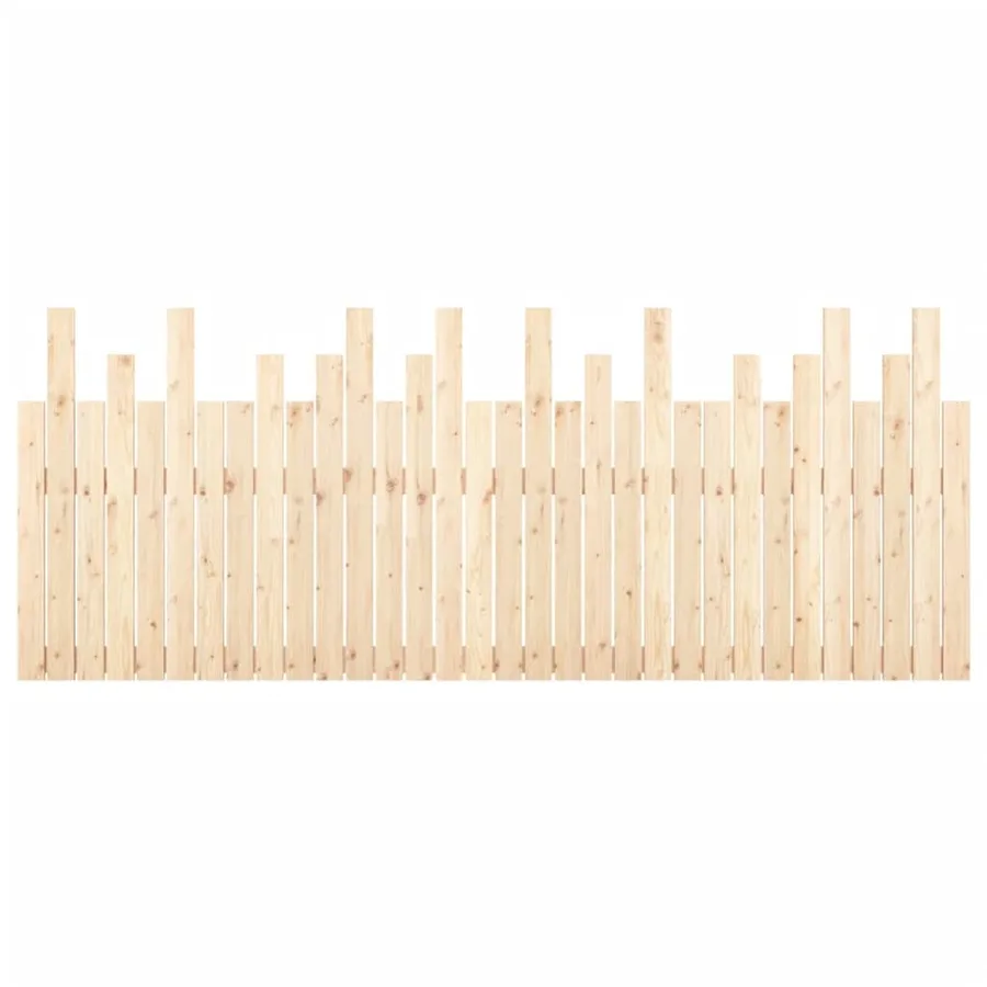 Tête de lit murale 204x3x80 cm Bois massif de pin - 5