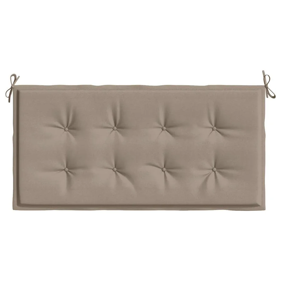 Coussin de banc de jardin taupe 120x50x3 cm tissu oxford - 4