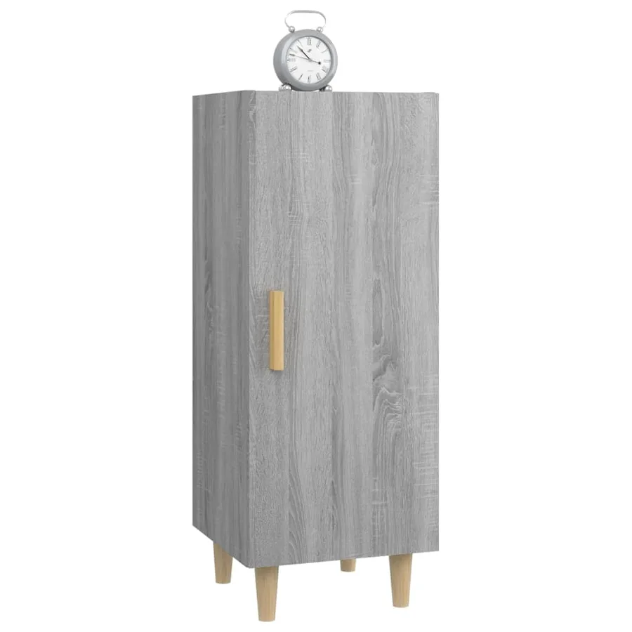 Buffet Sonoma gris 34,5x34x90 cm Bois d'ingénierie - 5