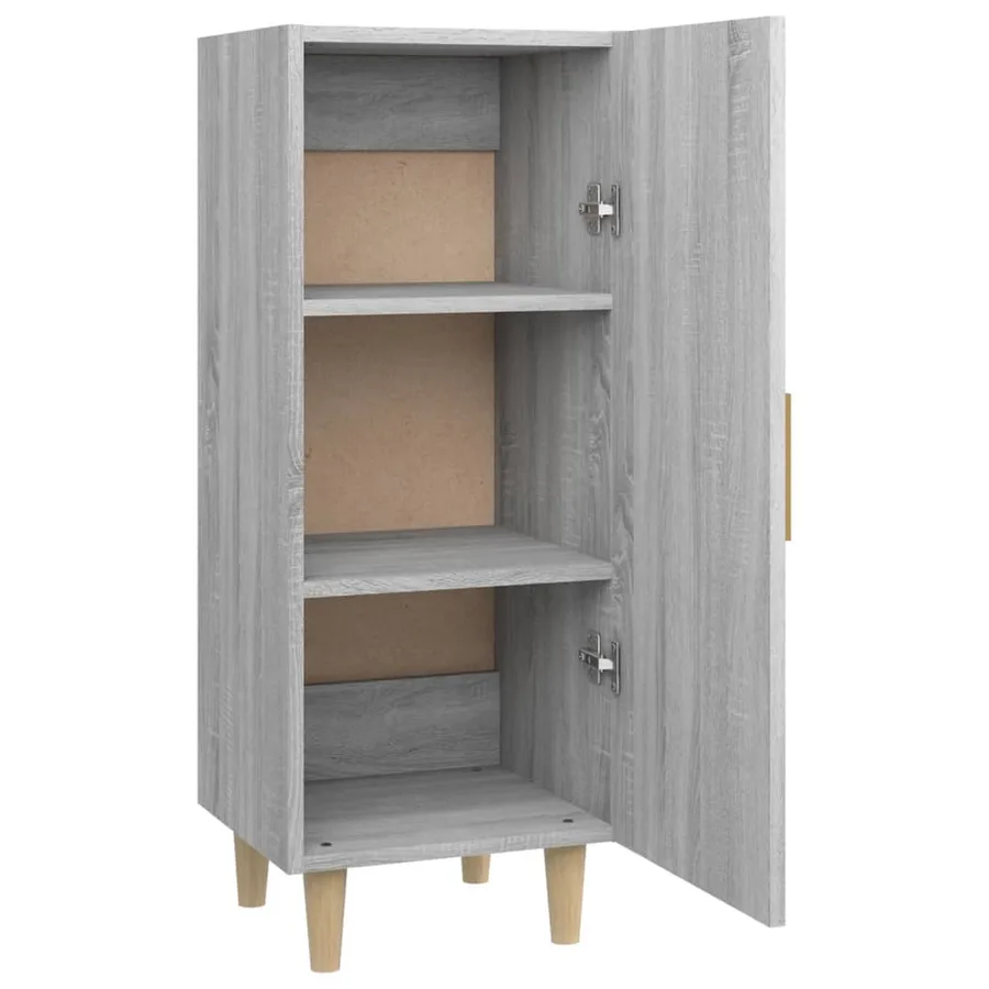 Buffet Sonoma gris 34,5x34x90 cm Bois d'ingénierie - 7
