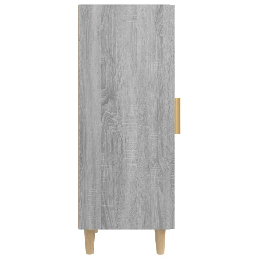 Buffet Sonoma gris 34,5x34x90 cm Bois d'ingénierie - 8