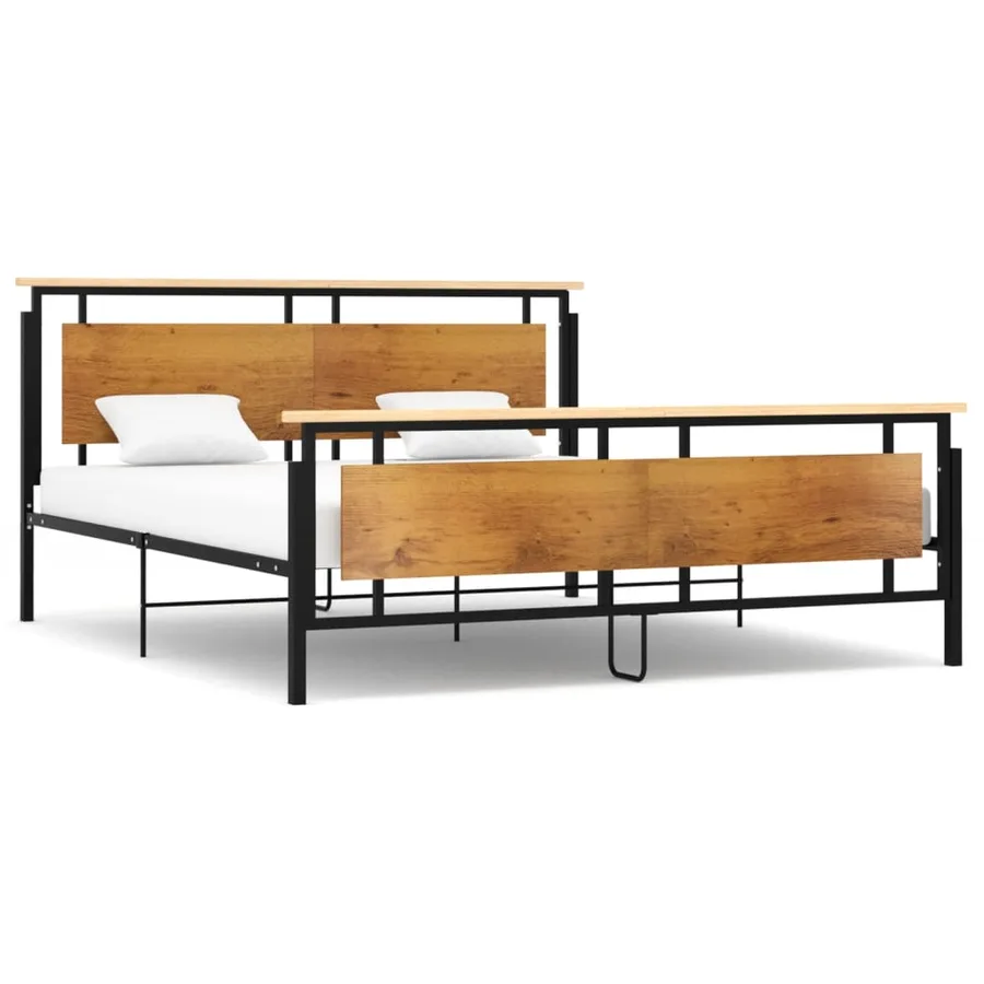 Cadre de lit sans matelas métal 180x200 cm - 2