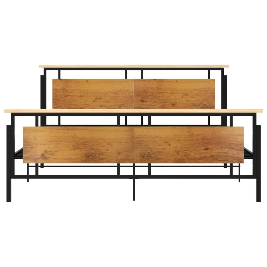 Cadre de lit sans matelas métal 180x200 cm - 4