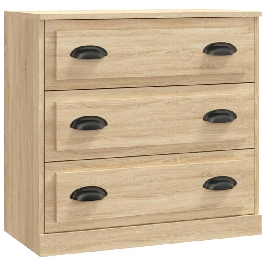 Buffet chêne sonoma 70x35,5x67,5 cm bois d'ingénierie - 2