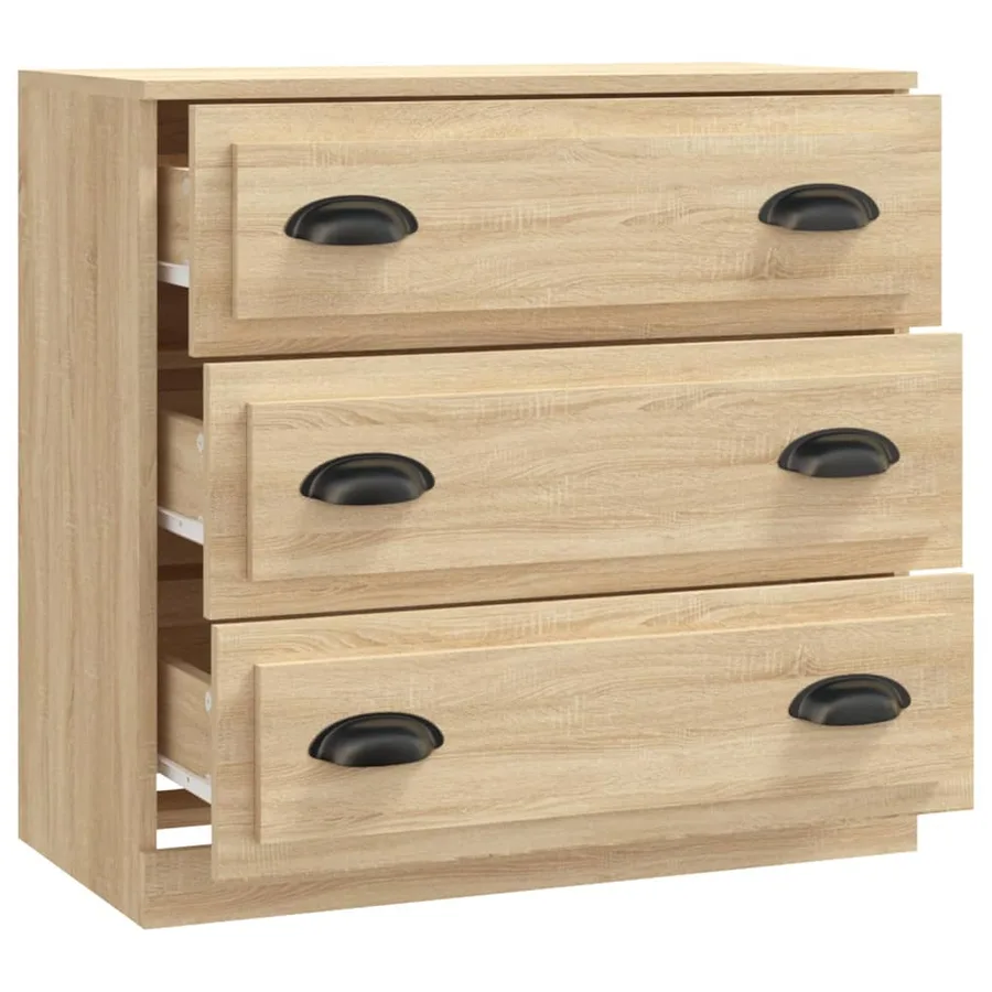 Buffet chêne sonoma 70x35,5x67,5 cm bois d'ingénierie - 3