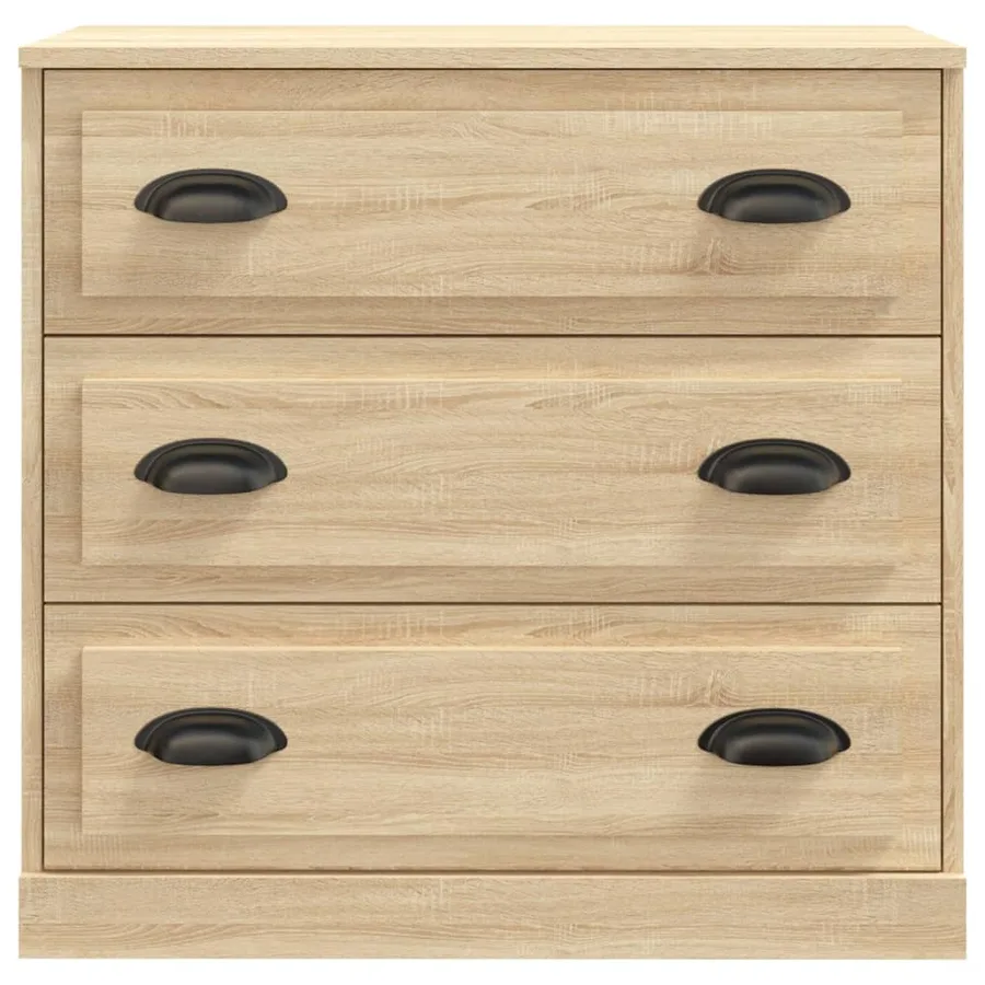 Buffet chêne sonoma 70x35,5x67,5 cm bois d'ingénierie - 4