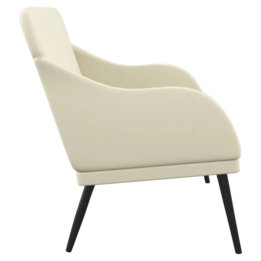 Banc Crème 110x76x80 cm Similicuir - 4