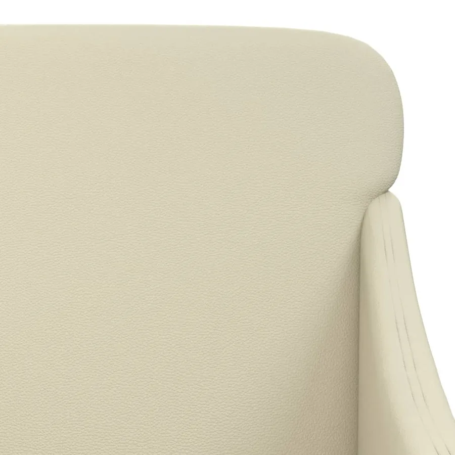 Banc Crème 110x76x80 cm Similicuir - 6