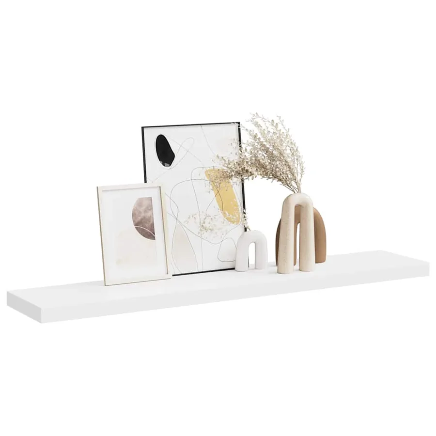 Étagère murale flottante blanc 120x23,5x3,8 cm MDF - 5