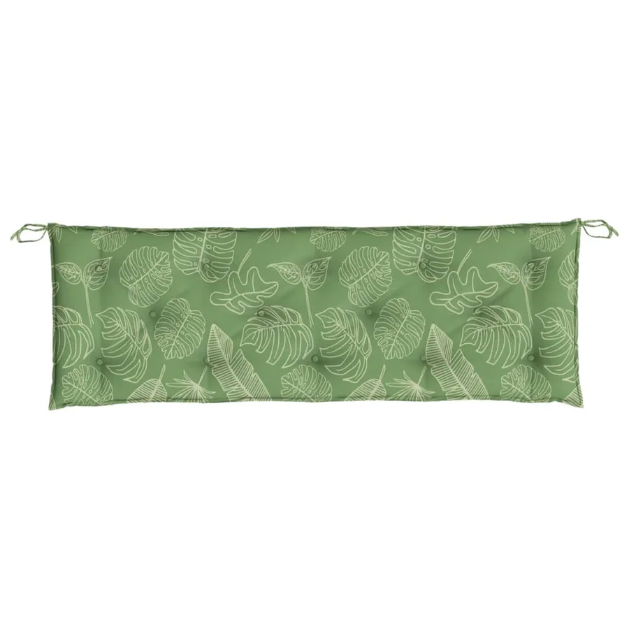 Coussin de banc de jardin motif de feuilles 150x50x7 cm - 4