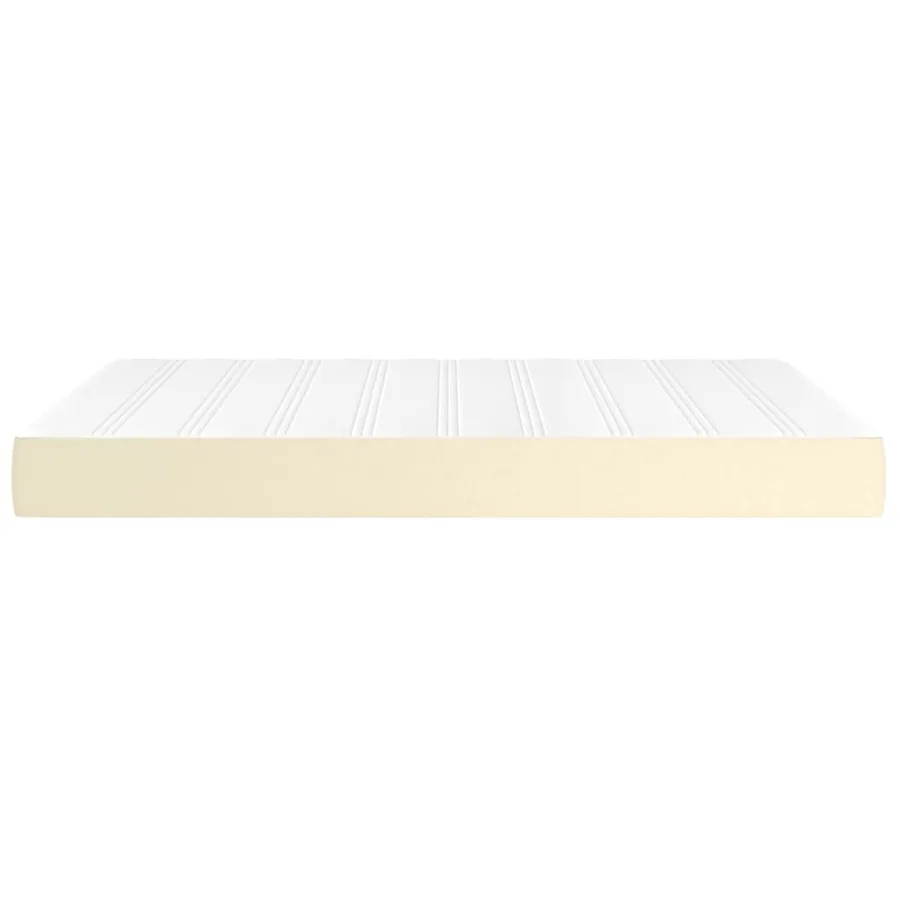 Matelas de lit à ressorts ensachés fermeté moyenne Crème 140x200x20 cm - 4