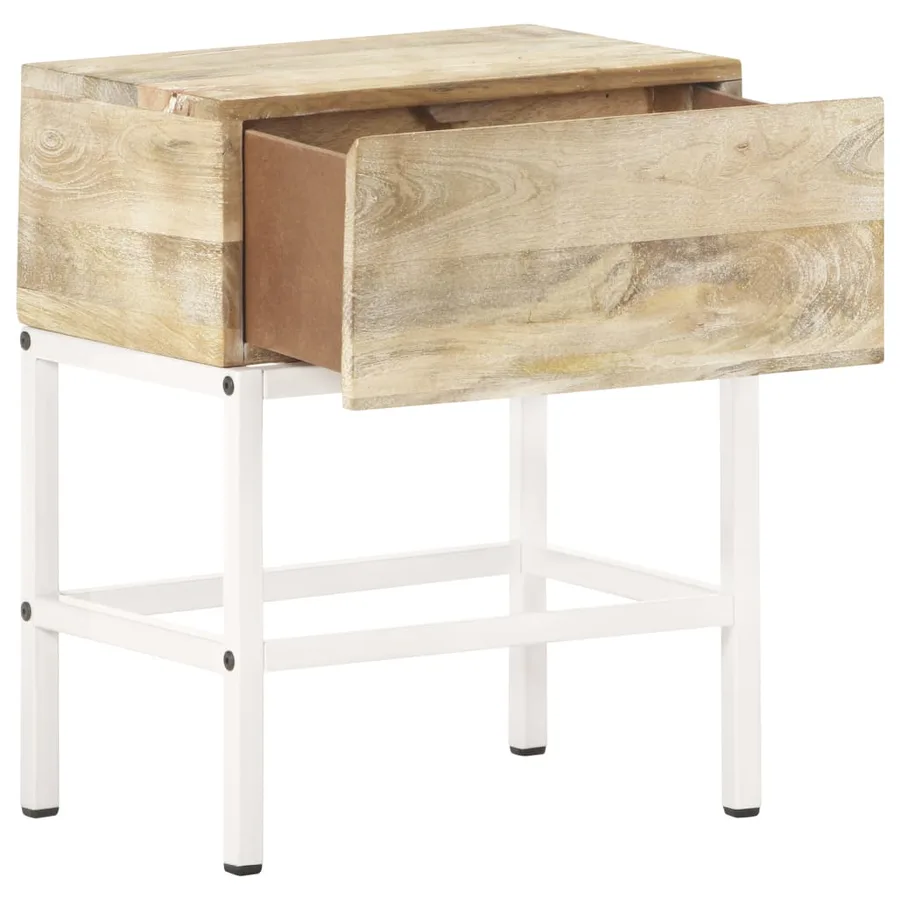 Table de chevet 40x30x50 cm Bois de manguier massif - 2