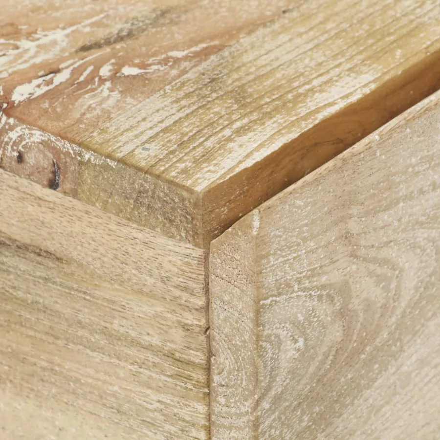 Table de chevet 40x30x50 cm Bois de manguier massif - 5
