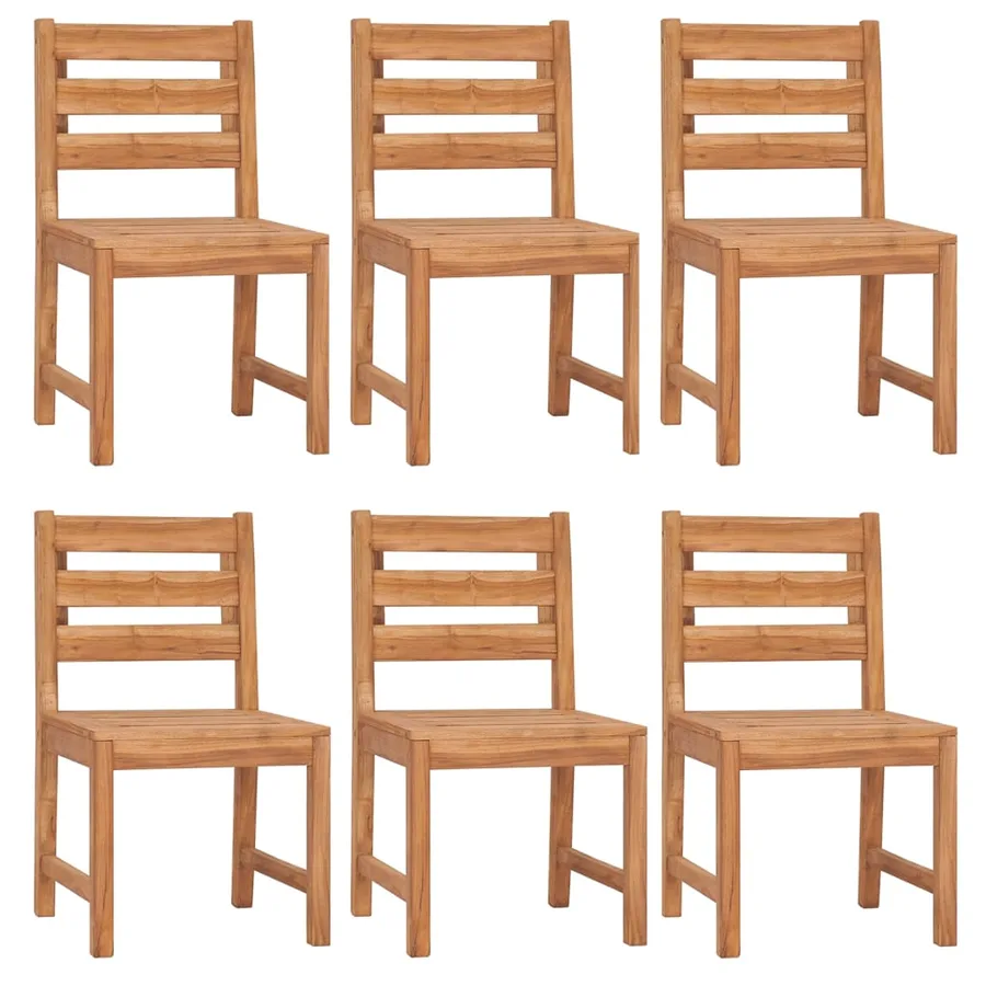 Ensemble à manger de jardin 7 pcs Bois de teck solide - 4
