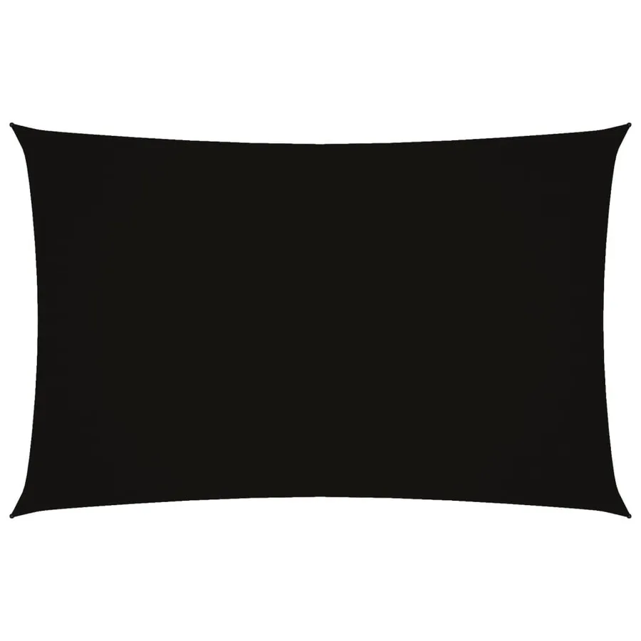 Voile de parasol tissu oxford rectangulaire 2x5 m noir - 2
