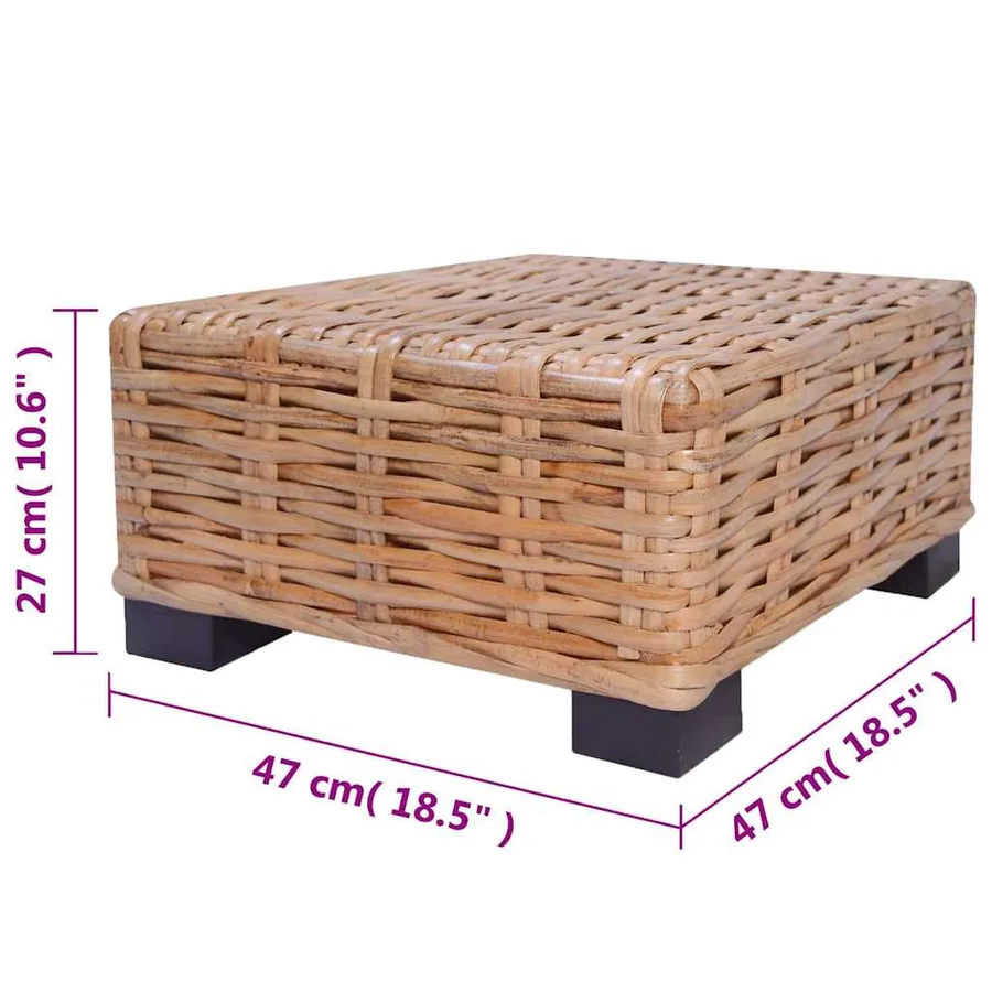 Ensemble de canapés 27 pcs Rotin naturel - 12