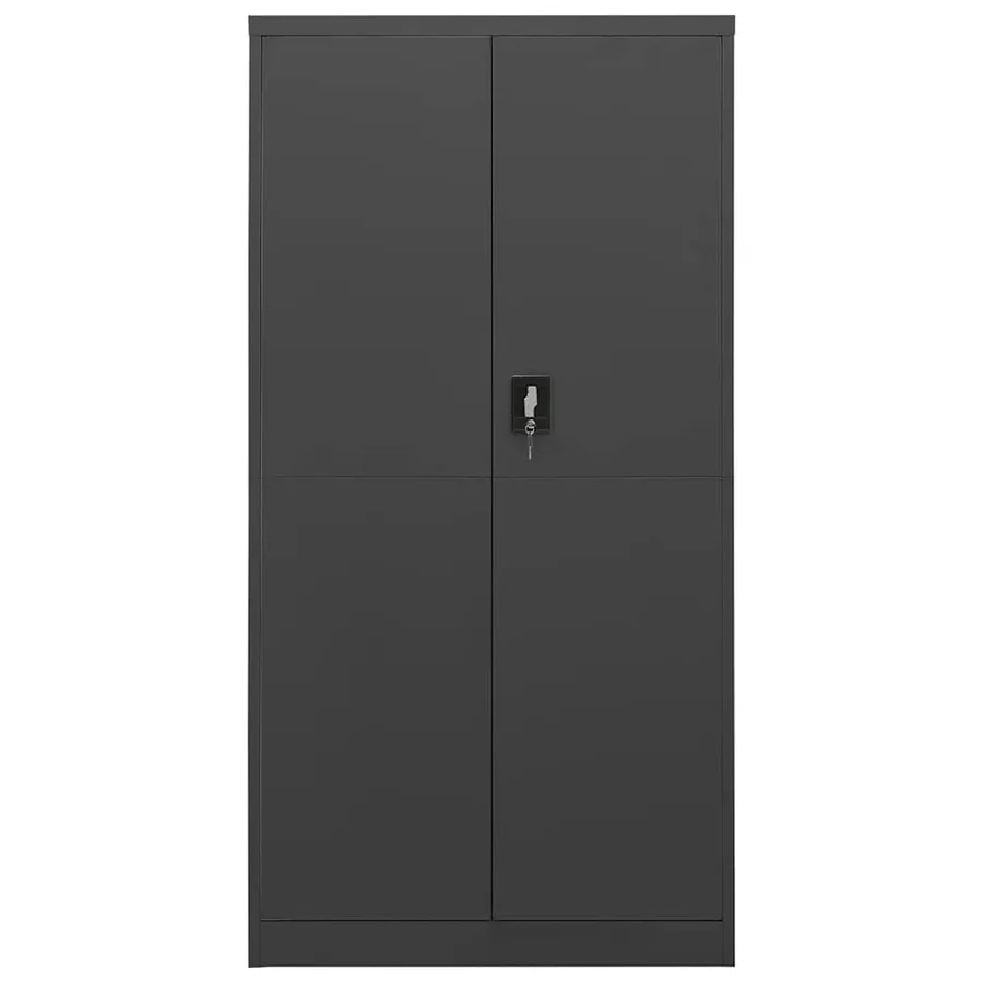 Armoire à casiers Anthracite 90x40x180 cm Acier - 2