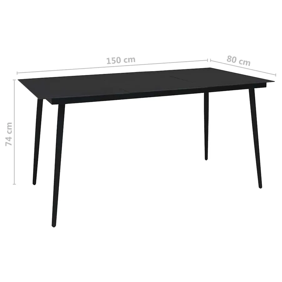 Ensemble à manger de jardin 5 pcs - 13
