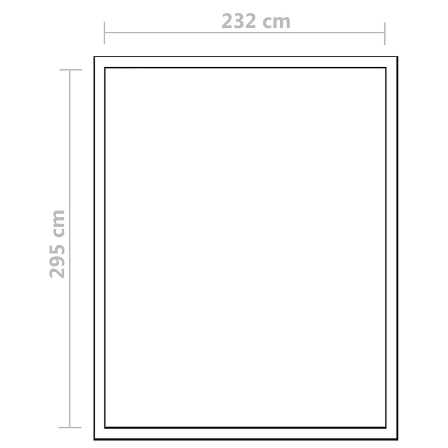 Serre renforcée en aluminium avec cadre de base 7,55 m² - 12