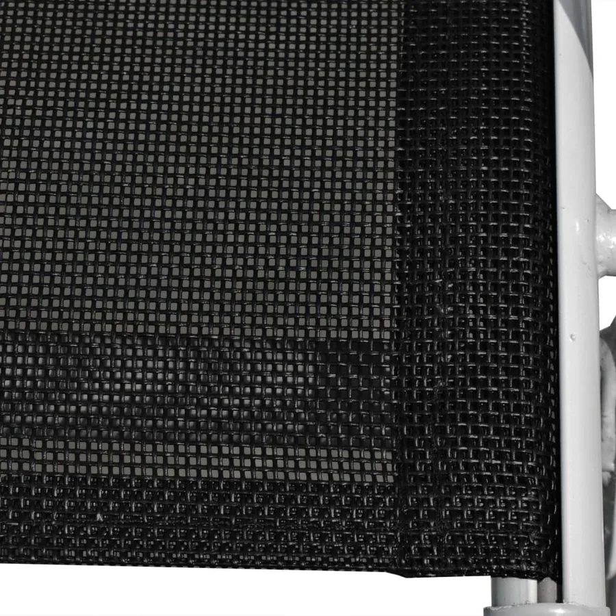 Ensemble à manger d'extérieur 5 pcs Acier Noir - 10
