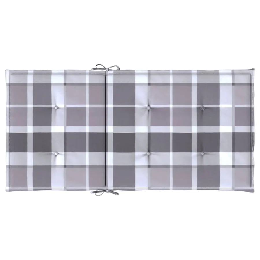Coussins de chaise de jardin à dossier bas lot de 4 - 6