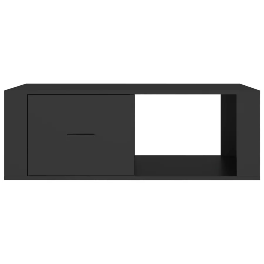 Table basse Noir 100x50,5x35 cm Bois d'ingénierie - 6