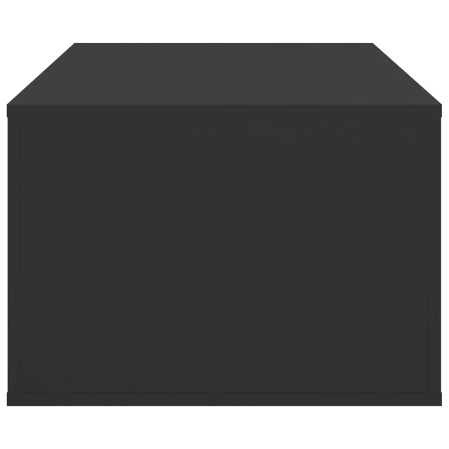Table basse Noir 100x50,5x35 cm Bois d'ingénierie - 8