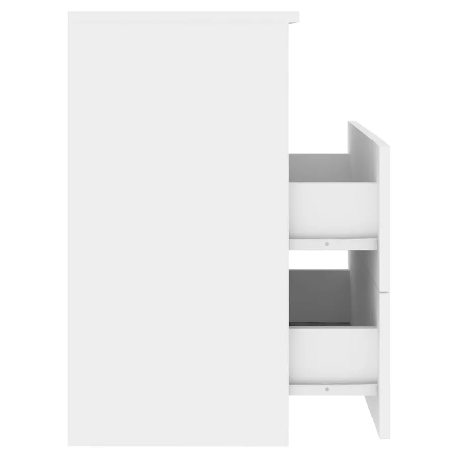 Table de chevet Blanc 50x32x60 cm - 6