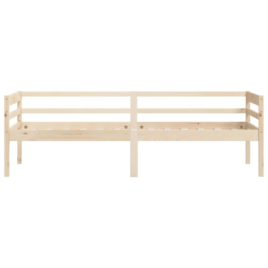 Cadre de lit sans matelas bois de pin massif 90x200 cm - 4