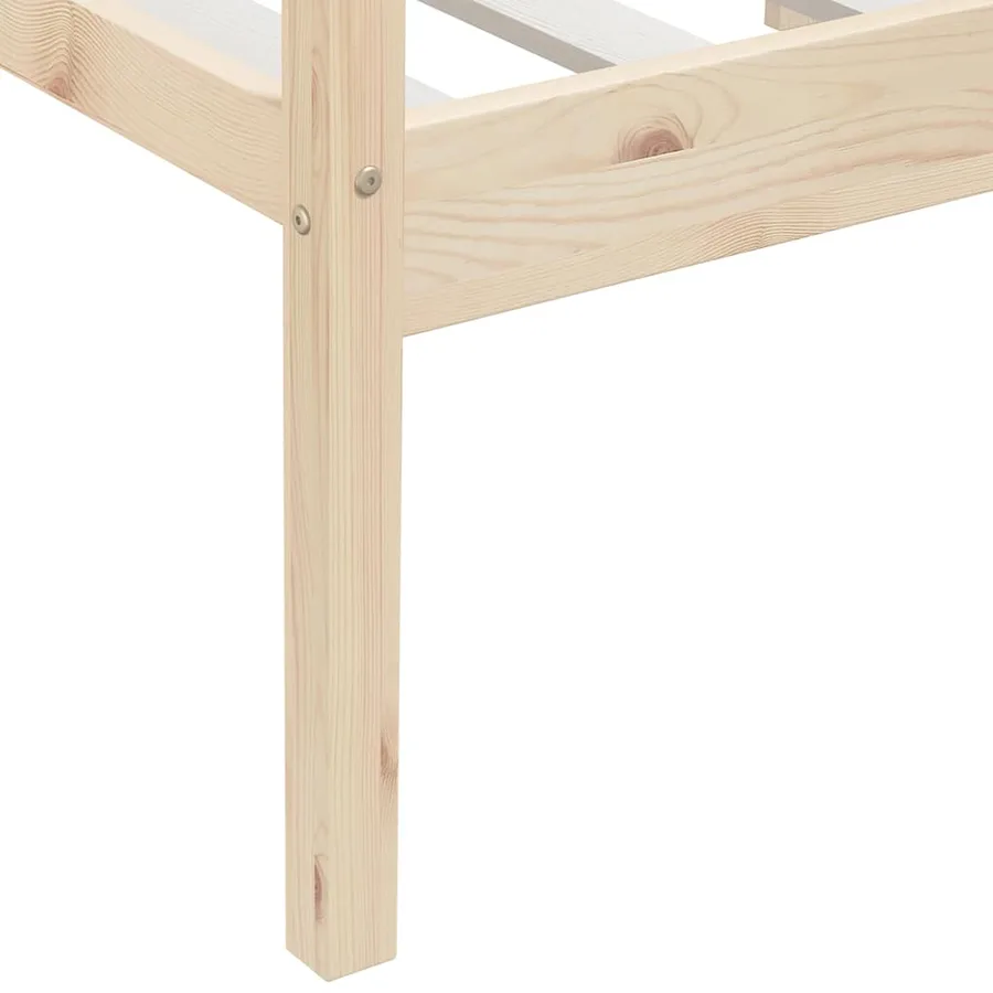 Cadre de lit sans matelas bois de pin massif 90x200 cm - 8