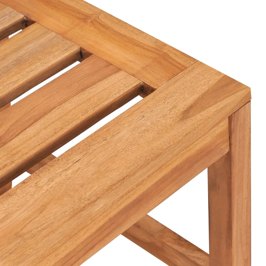 Ensemble à manger de jardin 4 pcs Bois de teck massif - 9