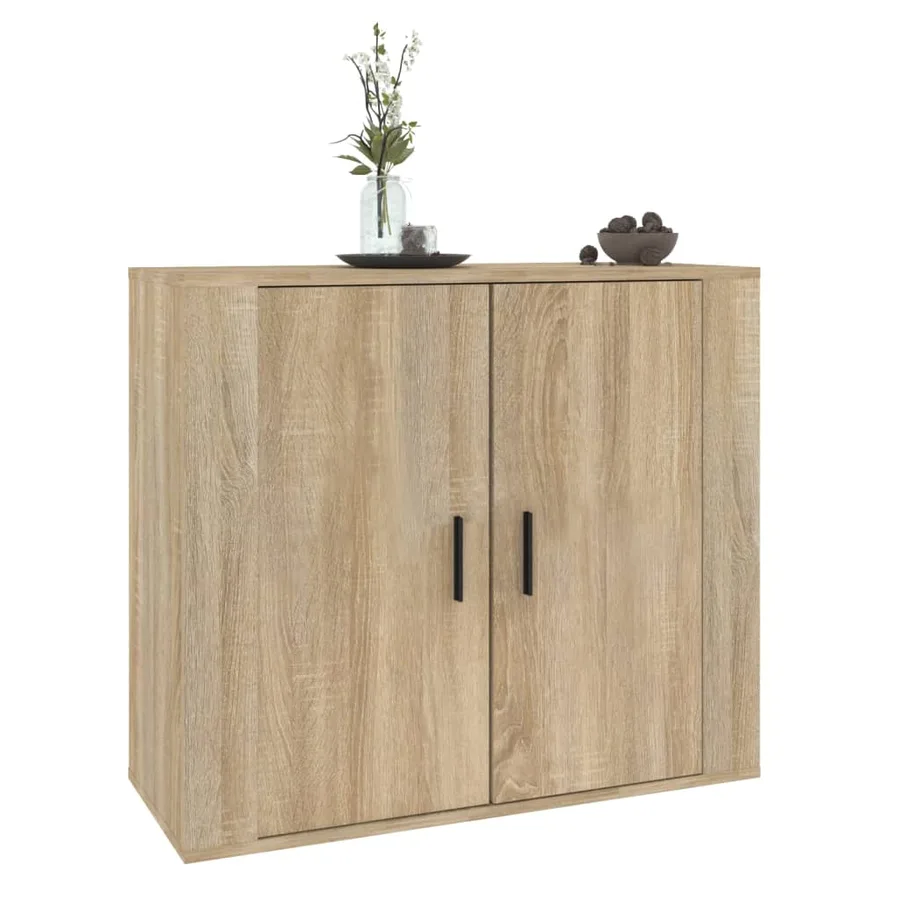 Buffet Chêne sonoma 80x33x70 cm Bois d'ingénierie - 7