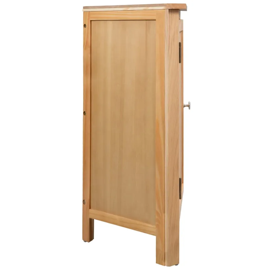Armoire d'angle 59 x 45 x 80 cm Bois de chêne massif - 3