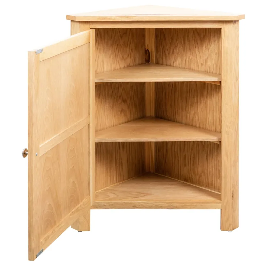 Armoire d'angle 59 x 45 x 80 cm Bois de chêne massif - 4