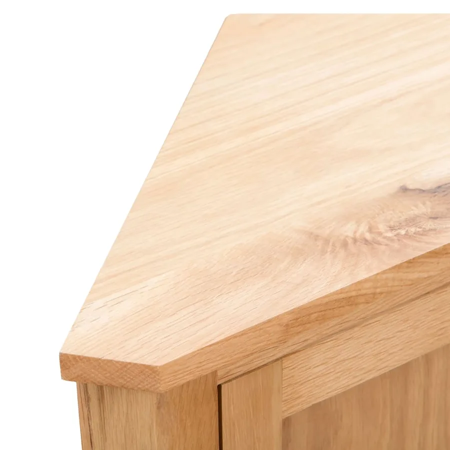 Armoire d'angle 59 x 45 x 80 cm Bois de chêne massif - 6