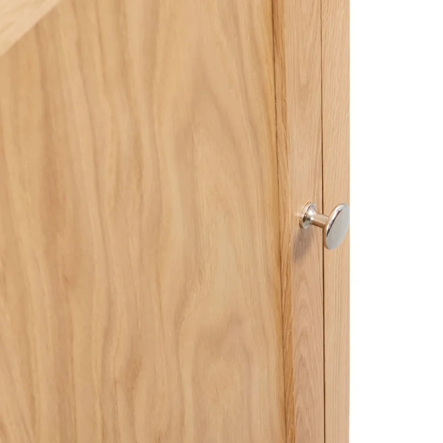 Armoire d'angle 59 x 45 x 80 cm Bois de chêne massif - 7