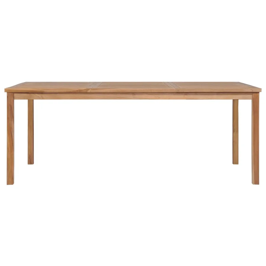 Ensemble de salle à manger de jardin 9 pièces 200 x 100 cm en bois de teck massif - 11